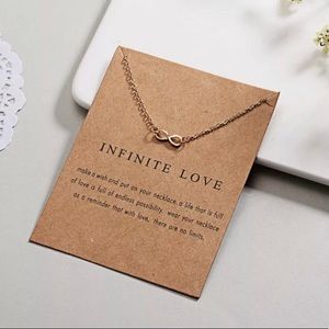 🎉 New Infinite Love Infinity Gold Plated Necklace